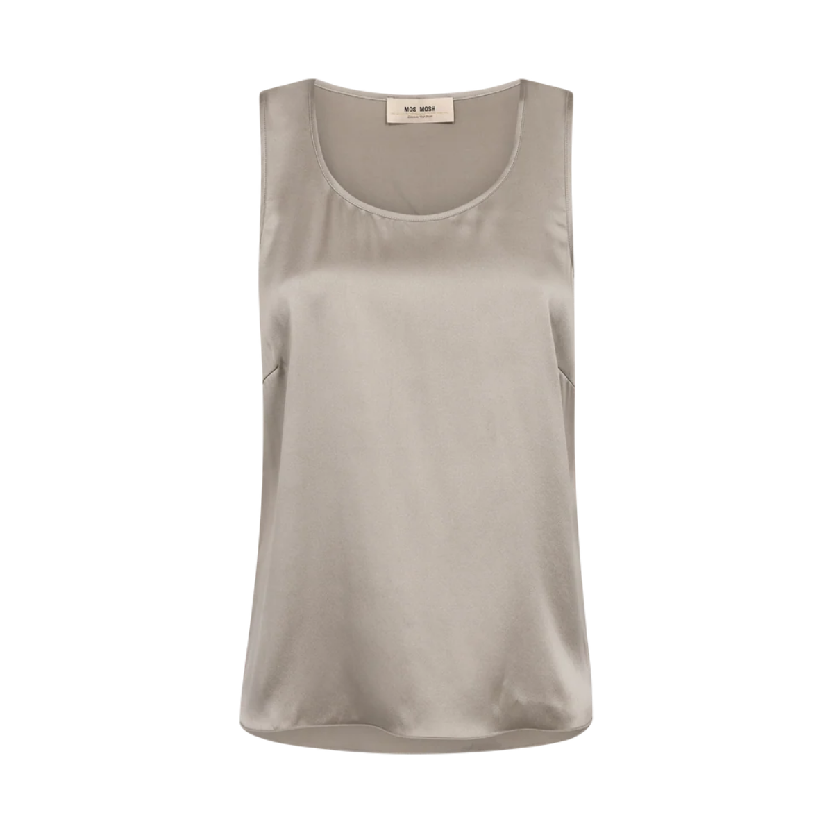 Astrid Silk Tank Top - Mourning Dove