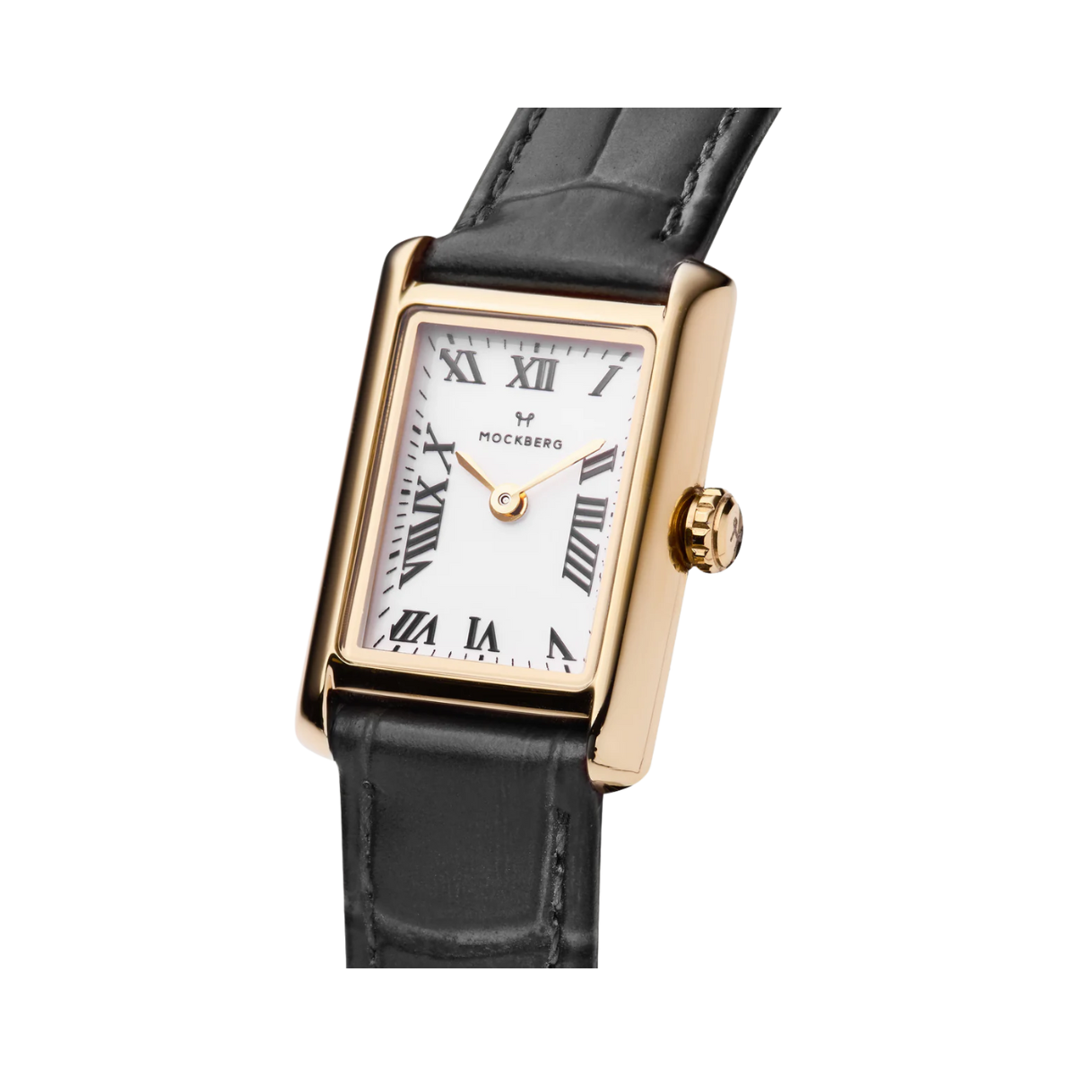 Timeless Black Leather Gold Watch - Gold