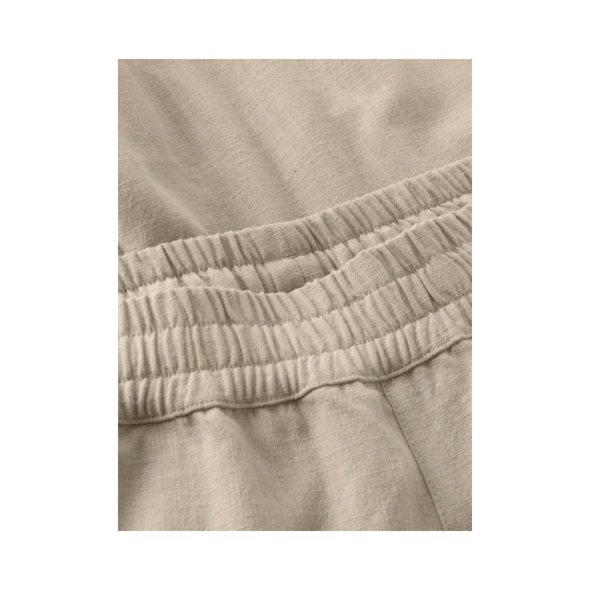 Posey Wide Linen Shorts - Light feather gray