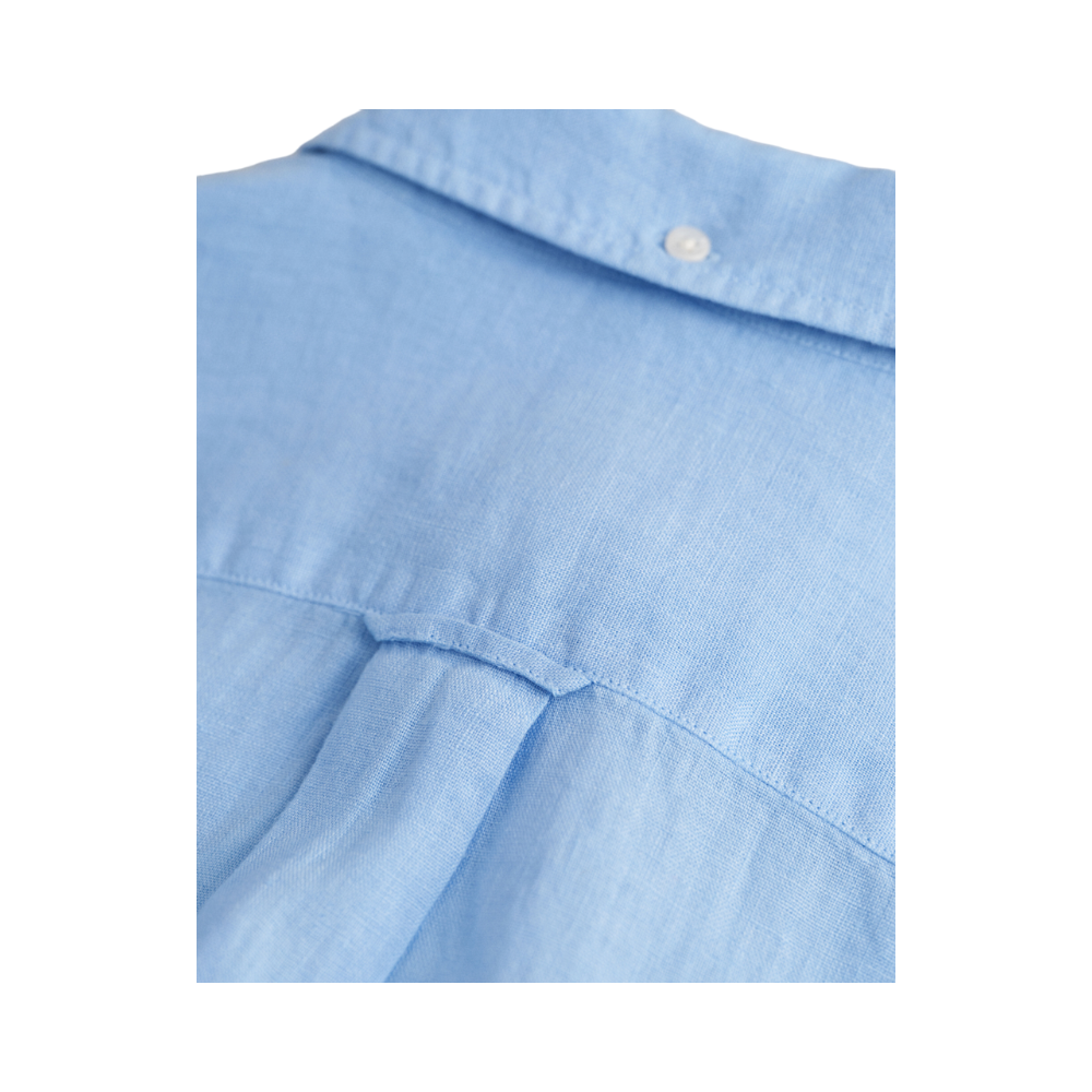 Reg Gmnt Dyed Linen Shirt - Blue