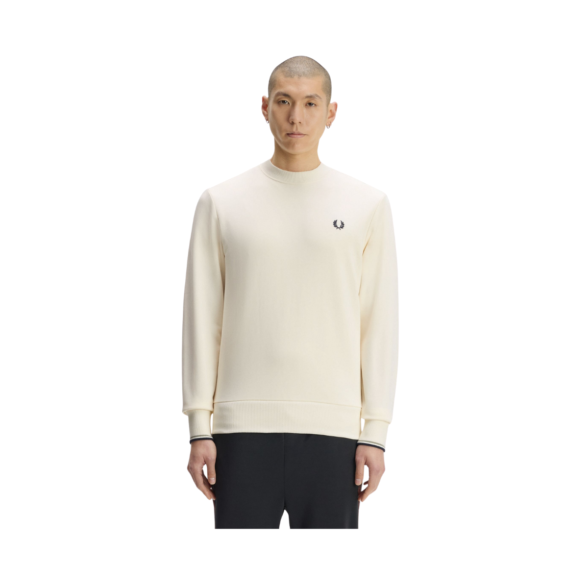 Crew Neck Sweatshirt - Ecru/Seagrass