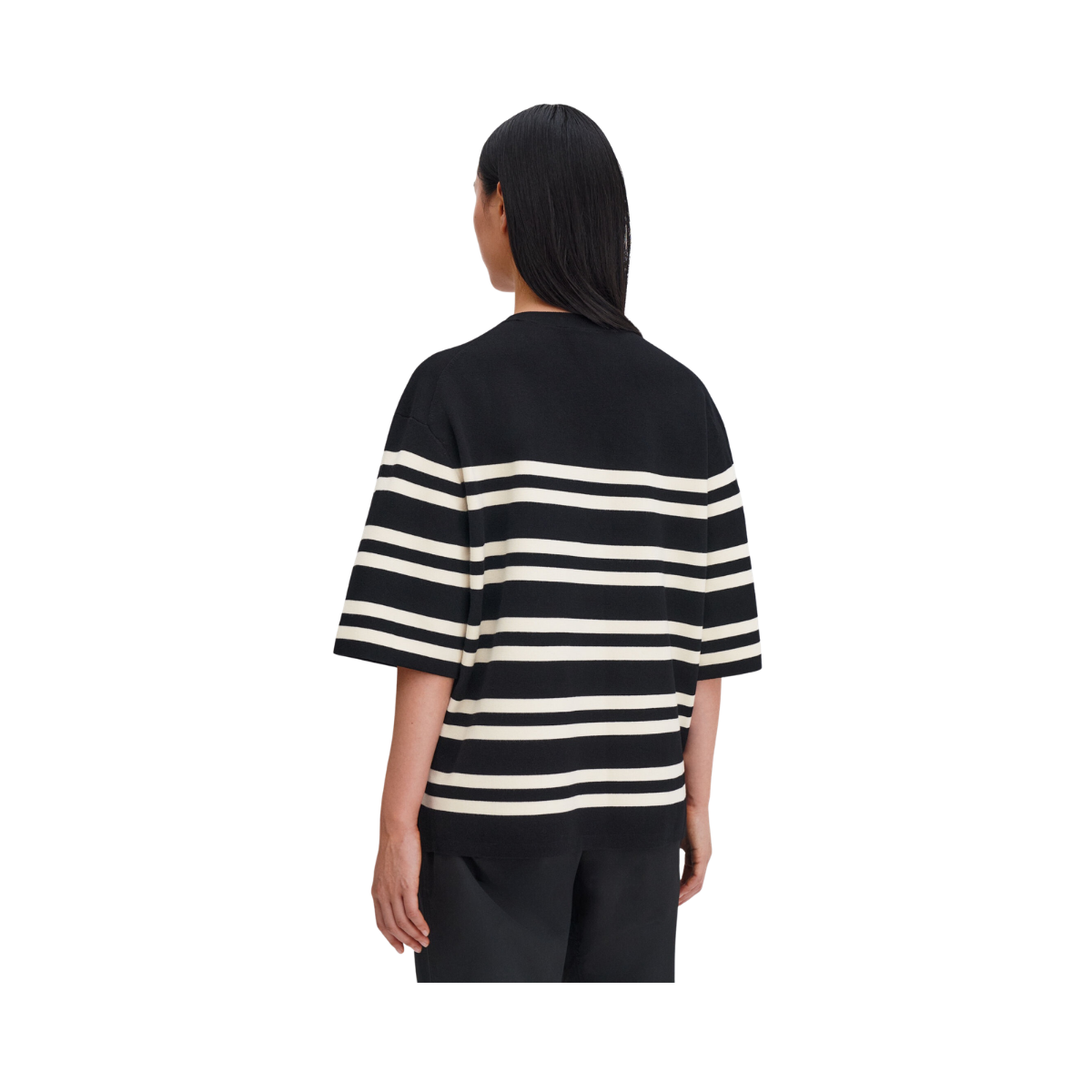 Milano Knit T-shirt - Black/White