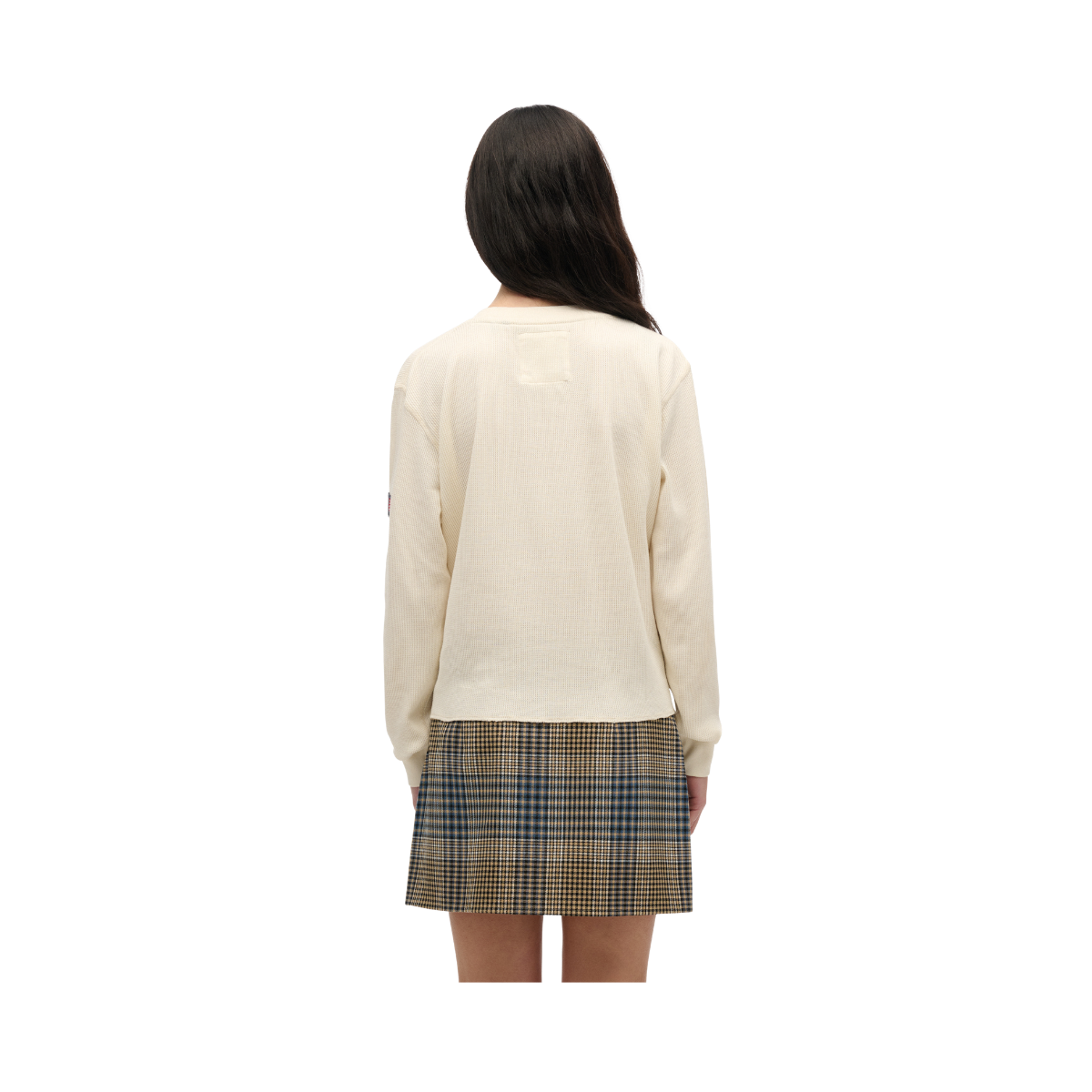 Ath Essential Graphic Ls Top - Desert Bone Off White