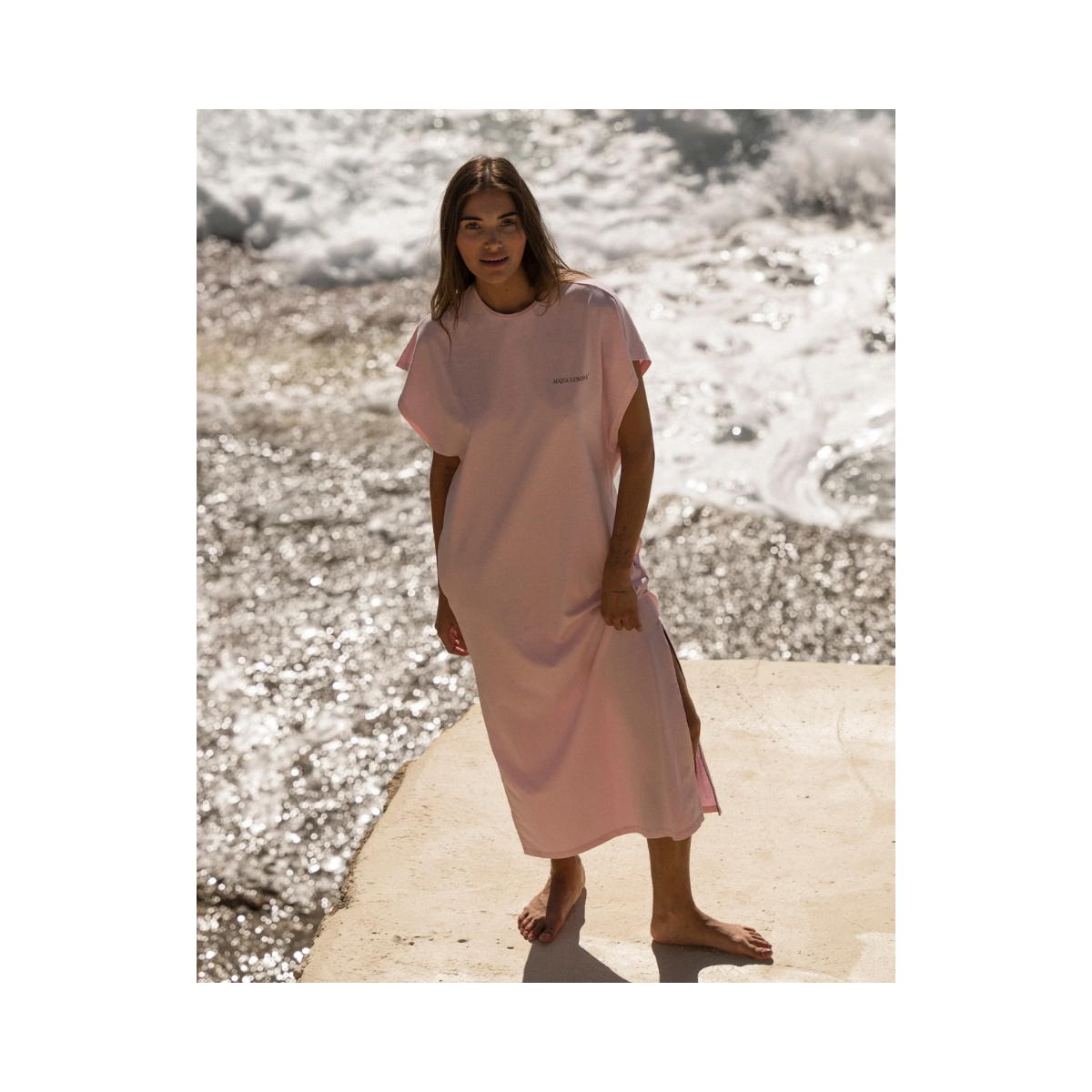 Donna Long Dress - Pale Pink