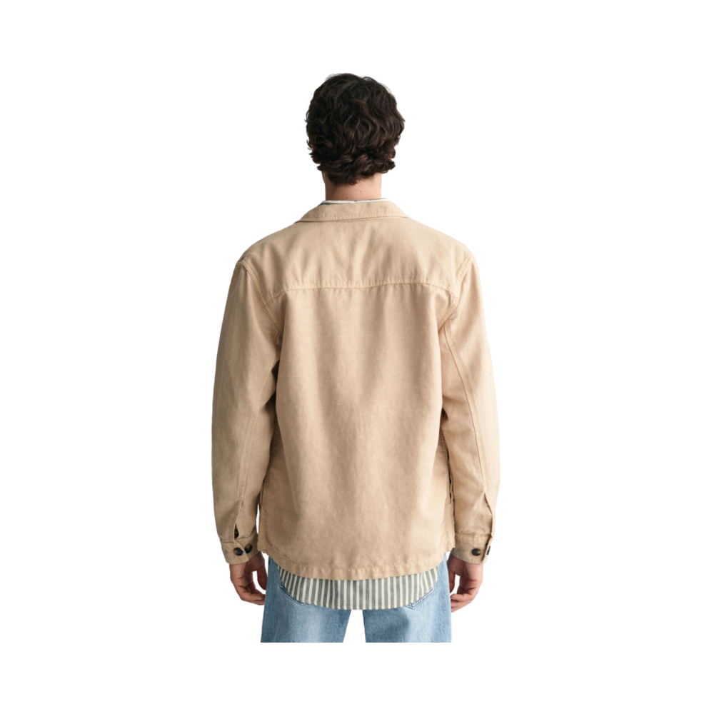 Twill Overshirt - Beige