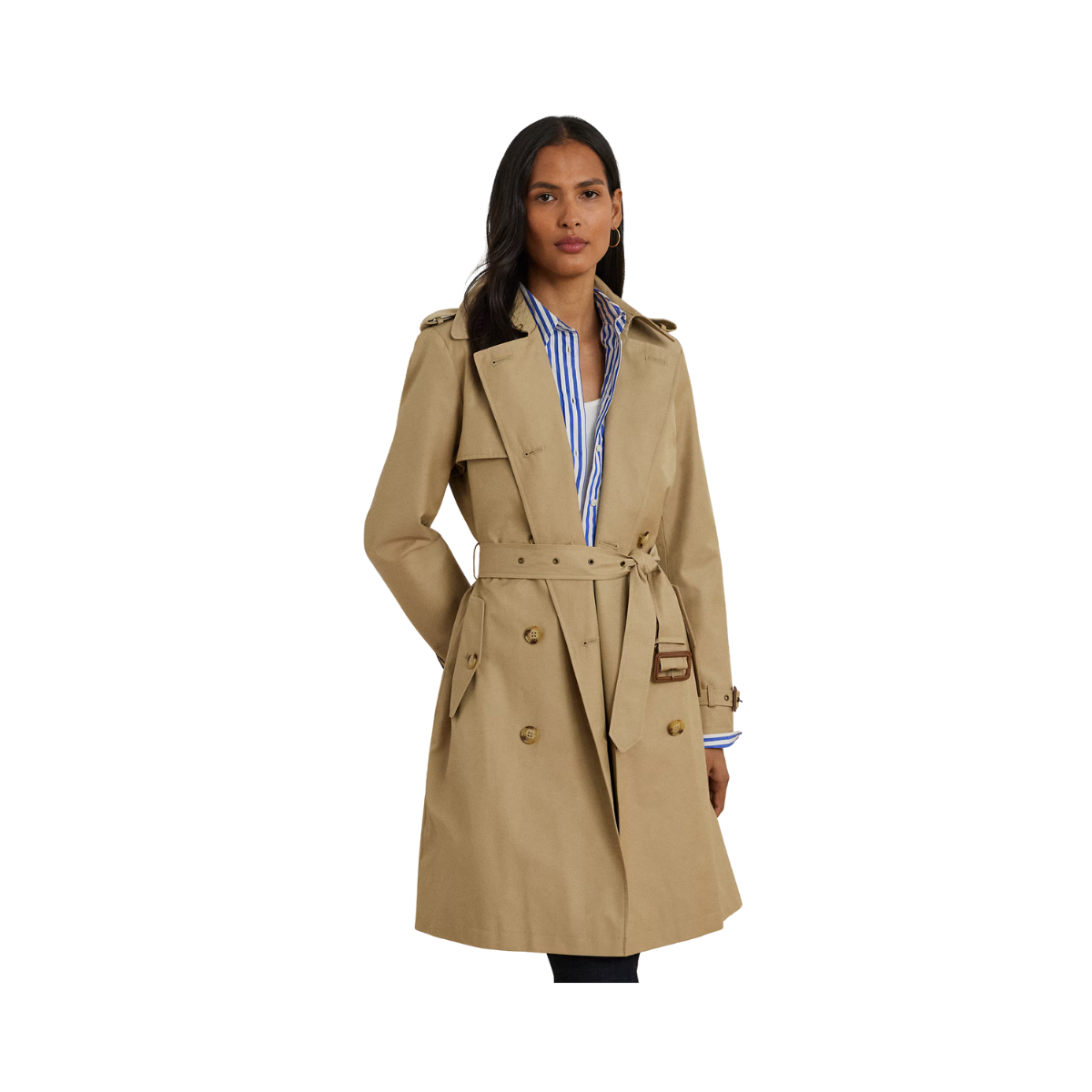 Belted Lined Coat - Birch Tan