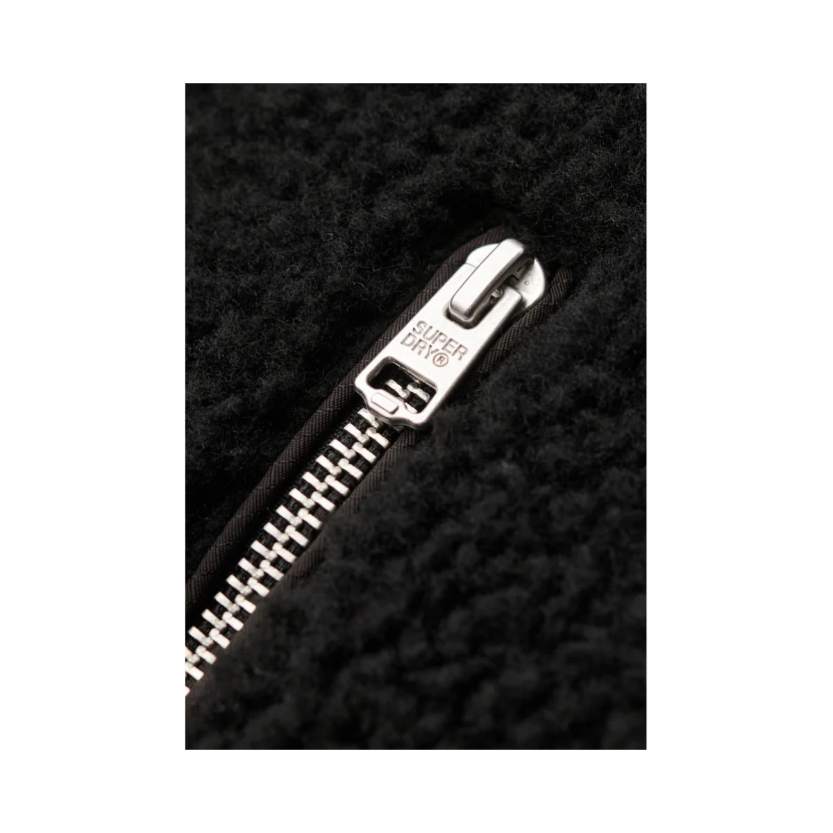 Vintage Retro Full Zip Fleece - 02a black