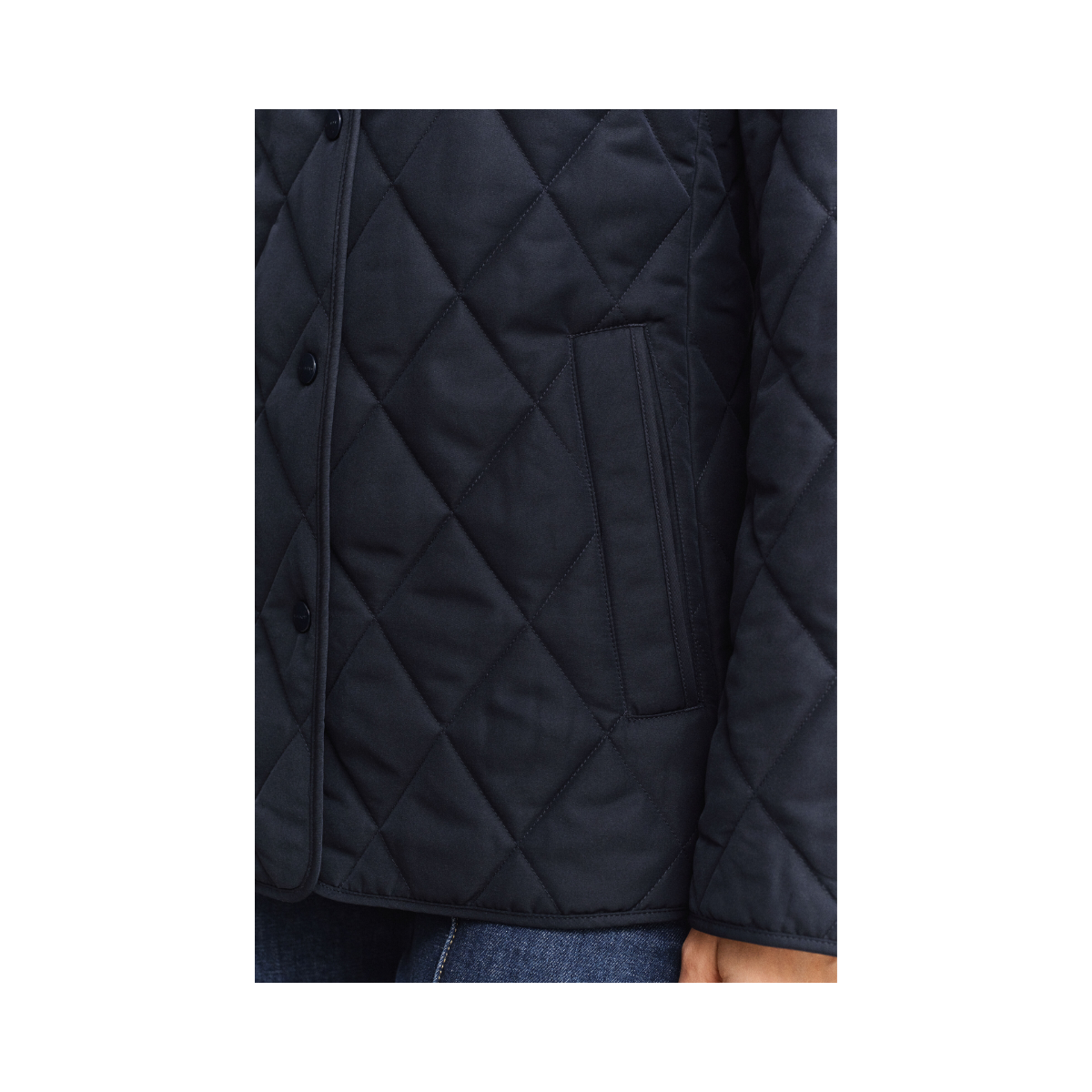 Slim Quilted Jacket - Evening Blue