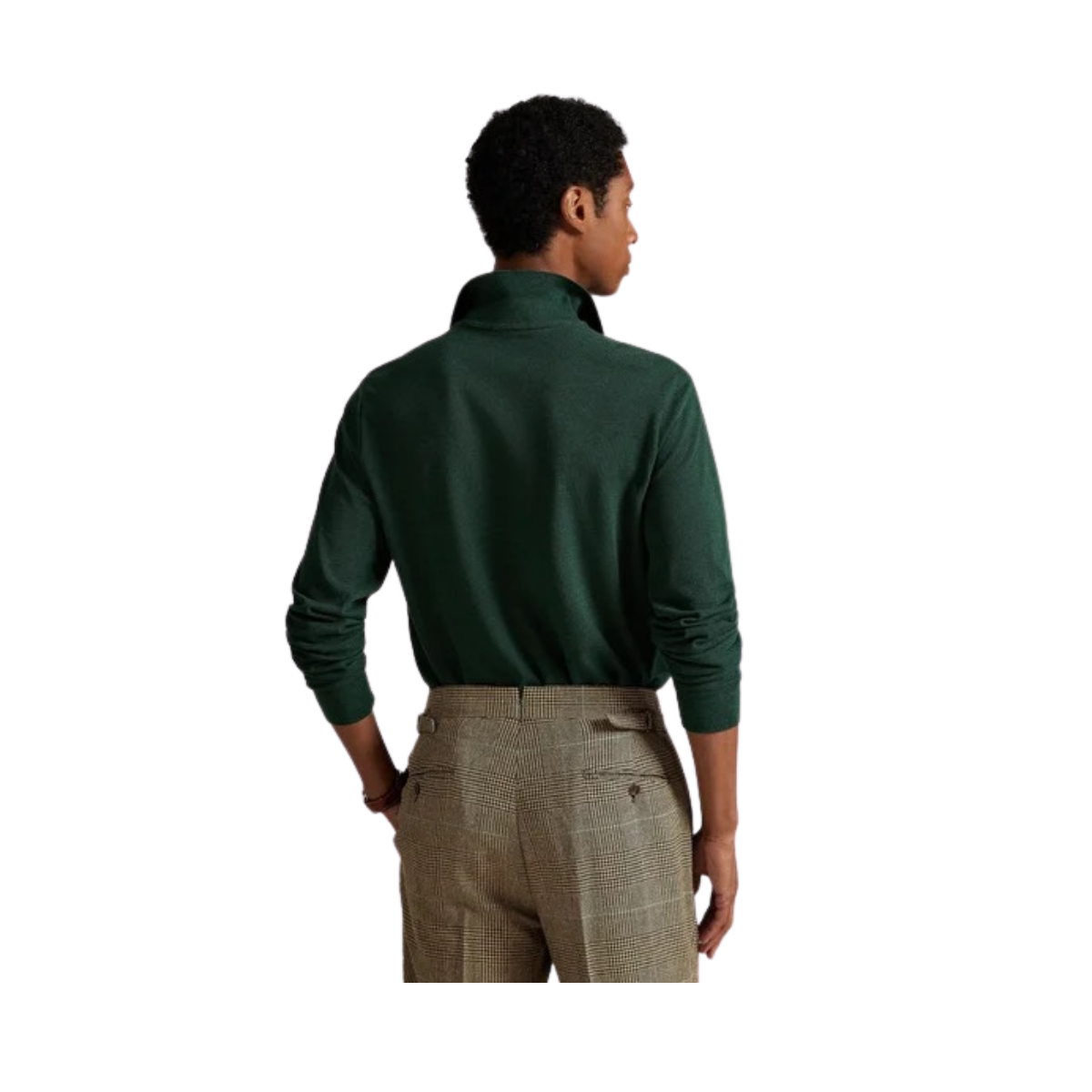 Custom Slim Fit Mesh Polo Shirt - 468 Scotch Pine