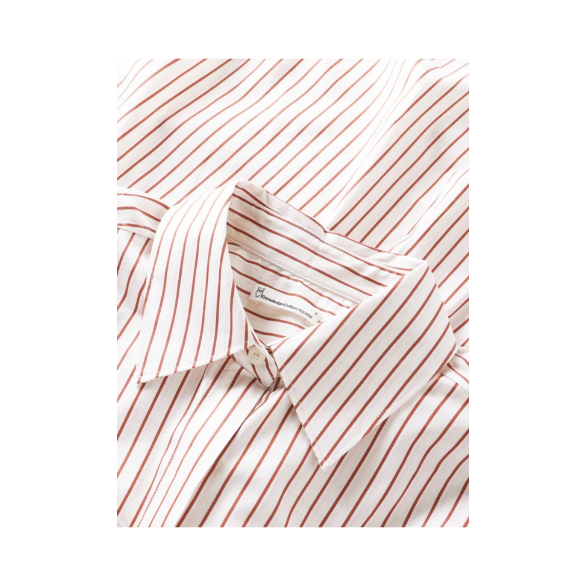 Islet Satin SS Shirt - Red Stripe