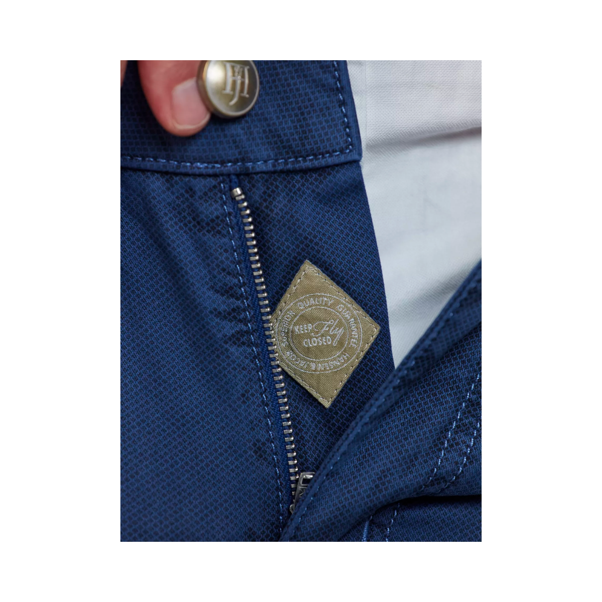 5-Pkt Cut'N Sew Fiji Print - Mid blue