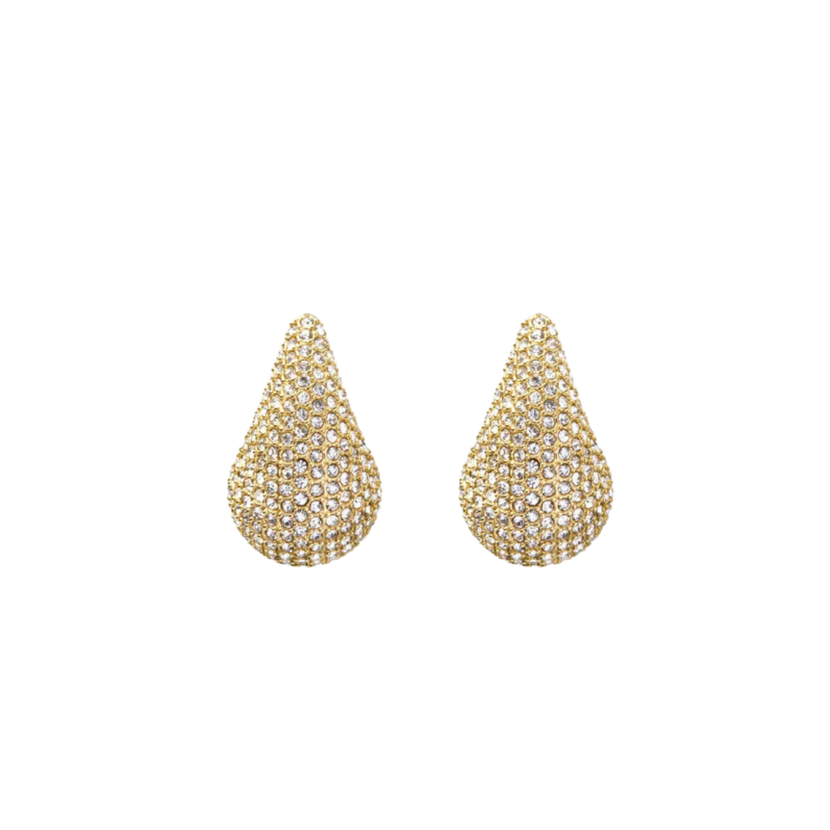 Pavé Daring Small Gold Dupe Earring - gold