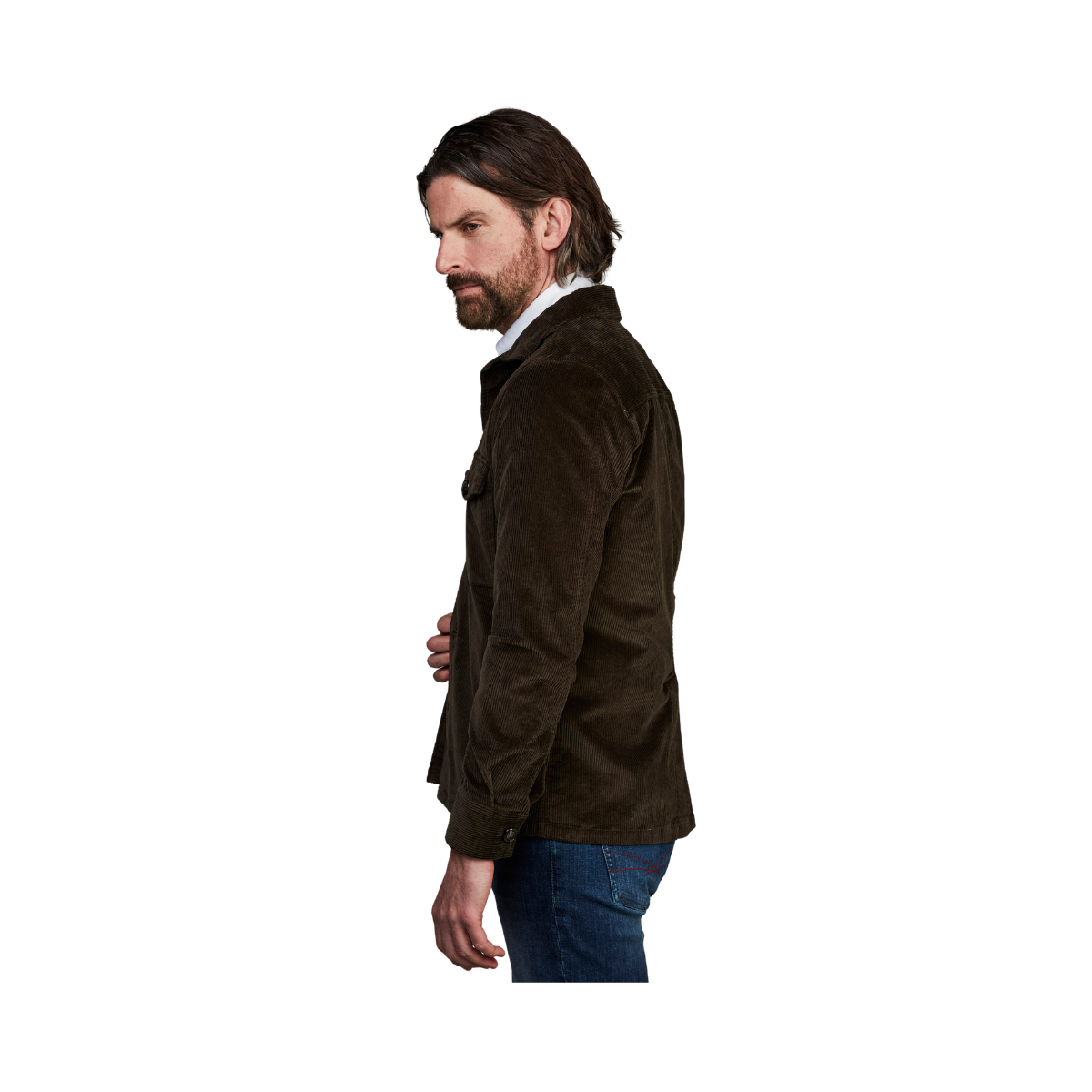 Corduroy Overshirt - Dark Green