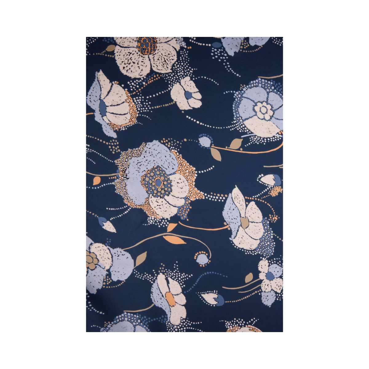 Scarf 90x90cm - 181 Navy Pattern