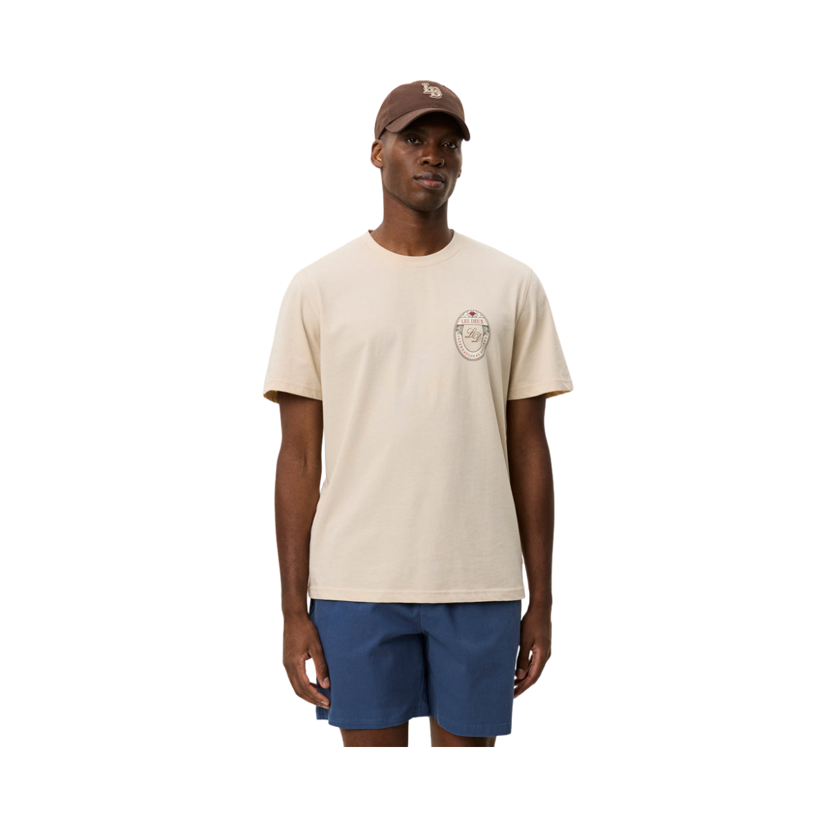 Brady Emblem T-Shirt - Oyster Gray White