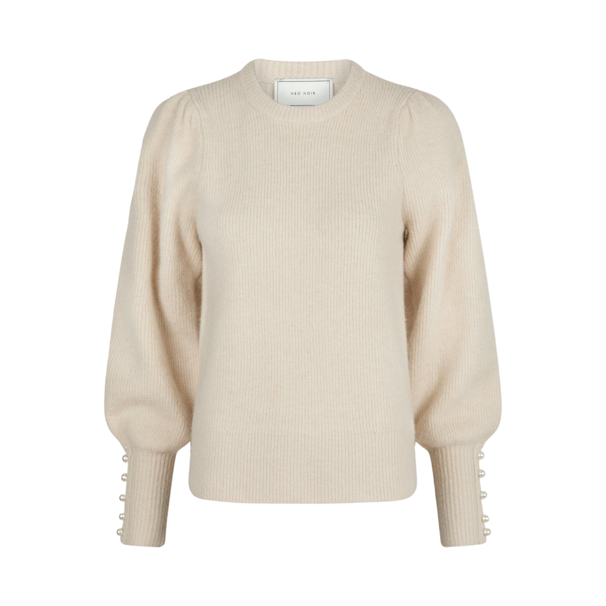 Angie Knit Blouse - Beige