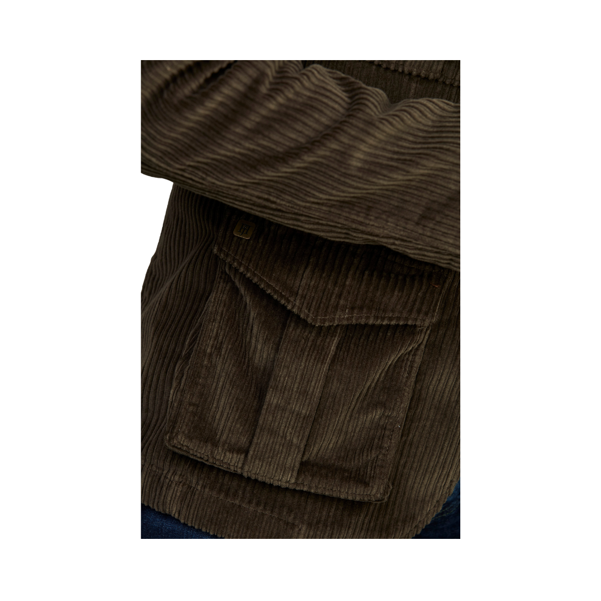 Corduroy Safari Jacket - Dark Green
