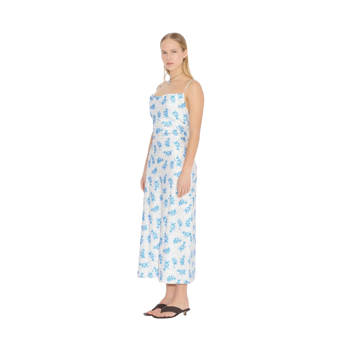 Eila Print Dress - Ecru