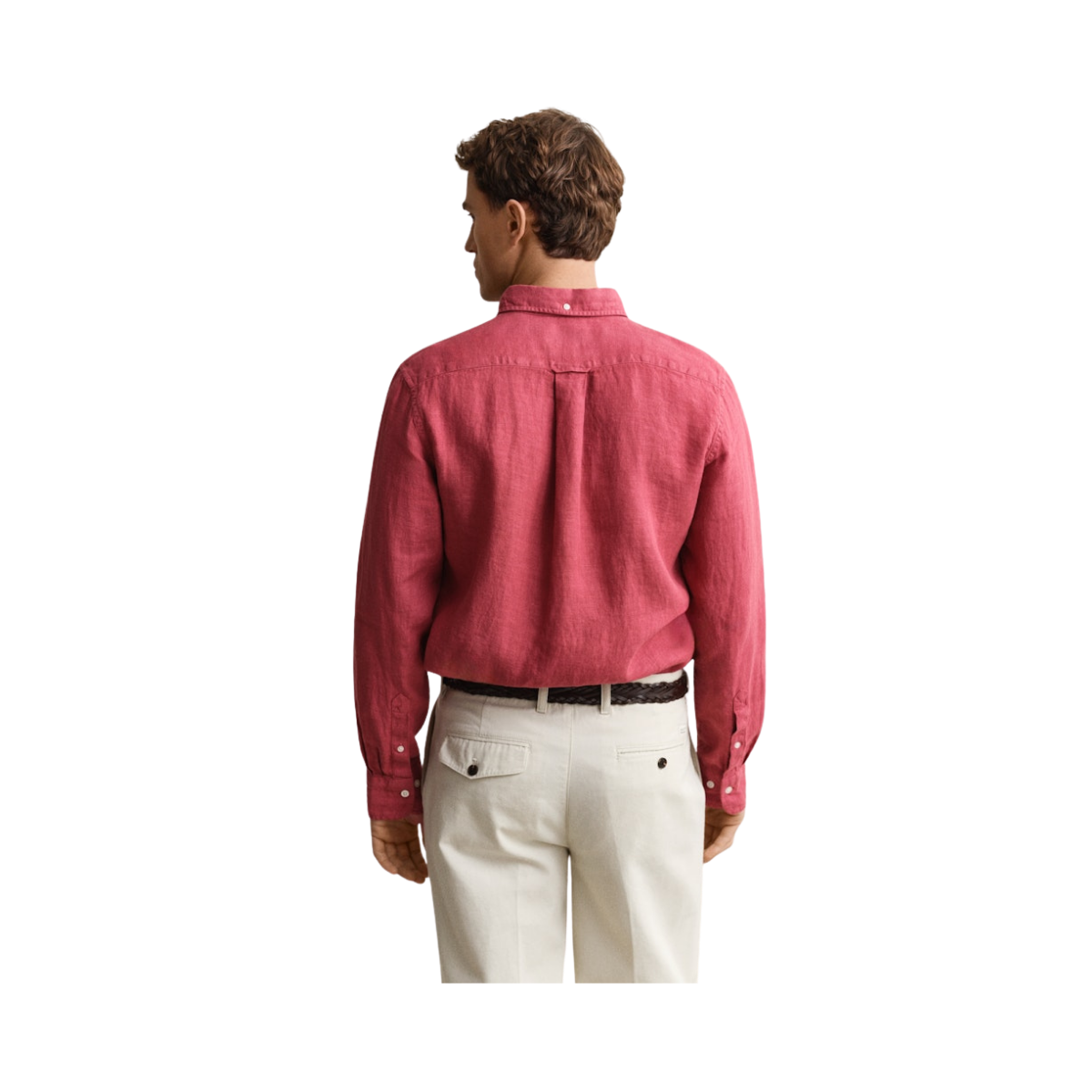 Gmnt Dyed Linen Shirt - Dusty Brick Red