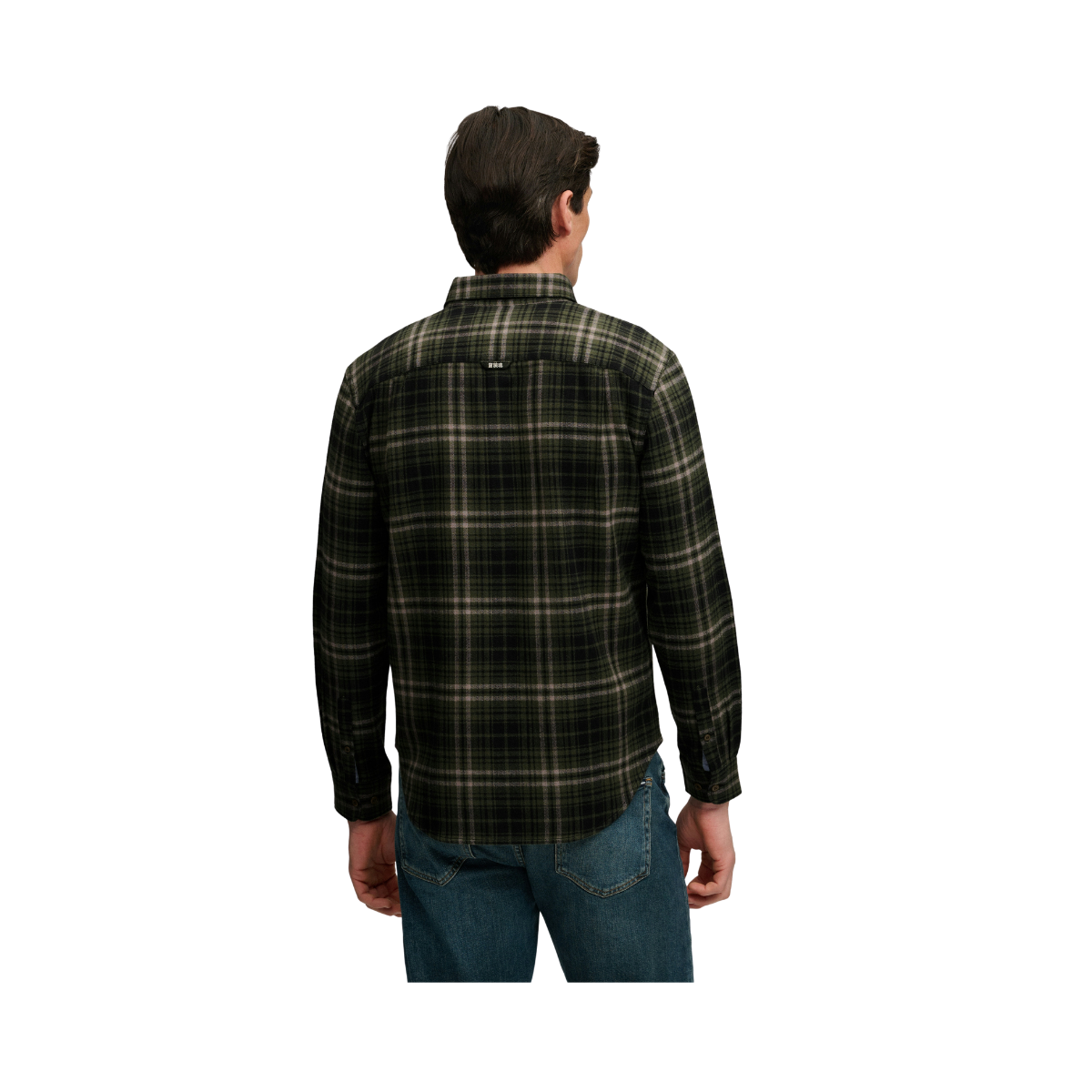 L/S Cotton Lumberjack Shirt - Frontier Check Olive Green