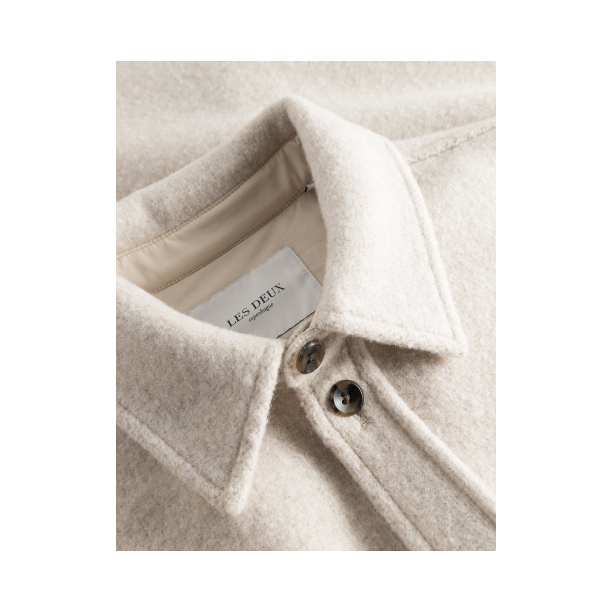 Lennon Bouclé Overshirt - Beige