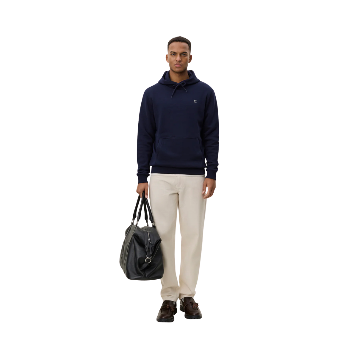 Core Contrast Hoodie - Dark Navy