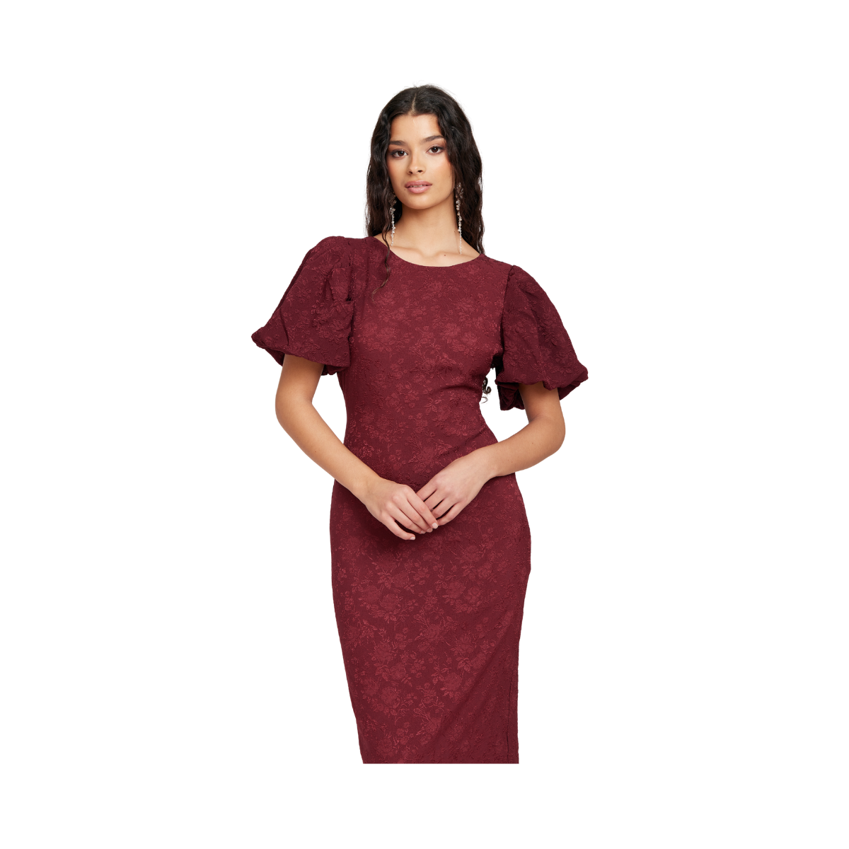 Liz Long Dress - Burgundy