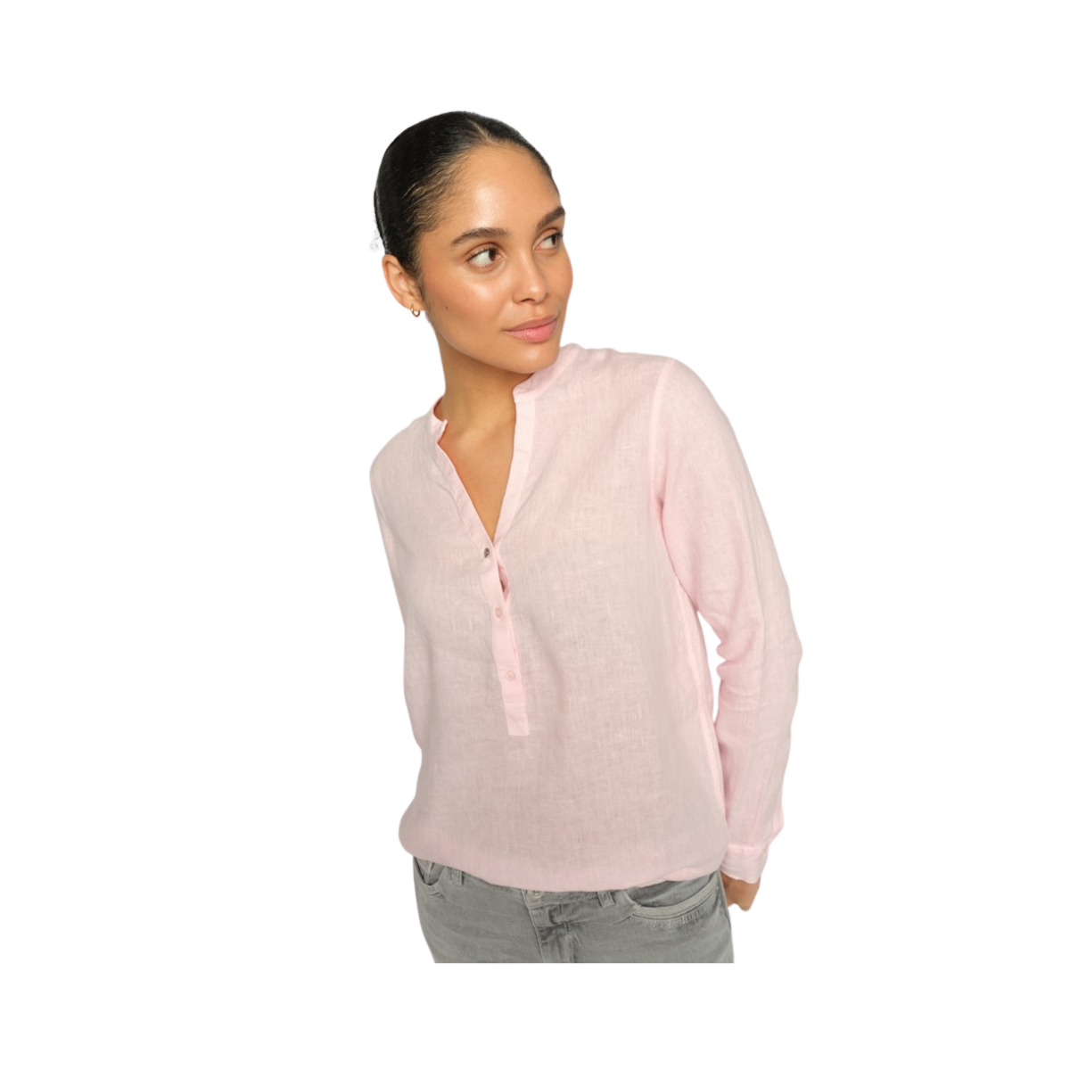 MMDanna Linen Blouse - Ballet Slipper