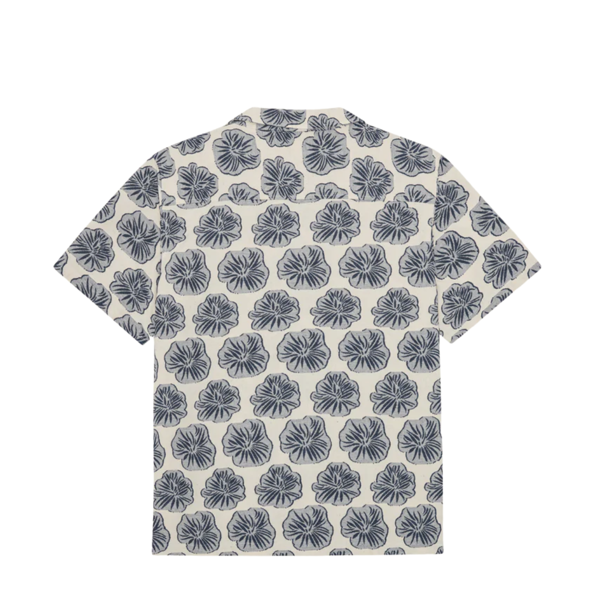 Dahlia Jacquard SS Shirt - Blue