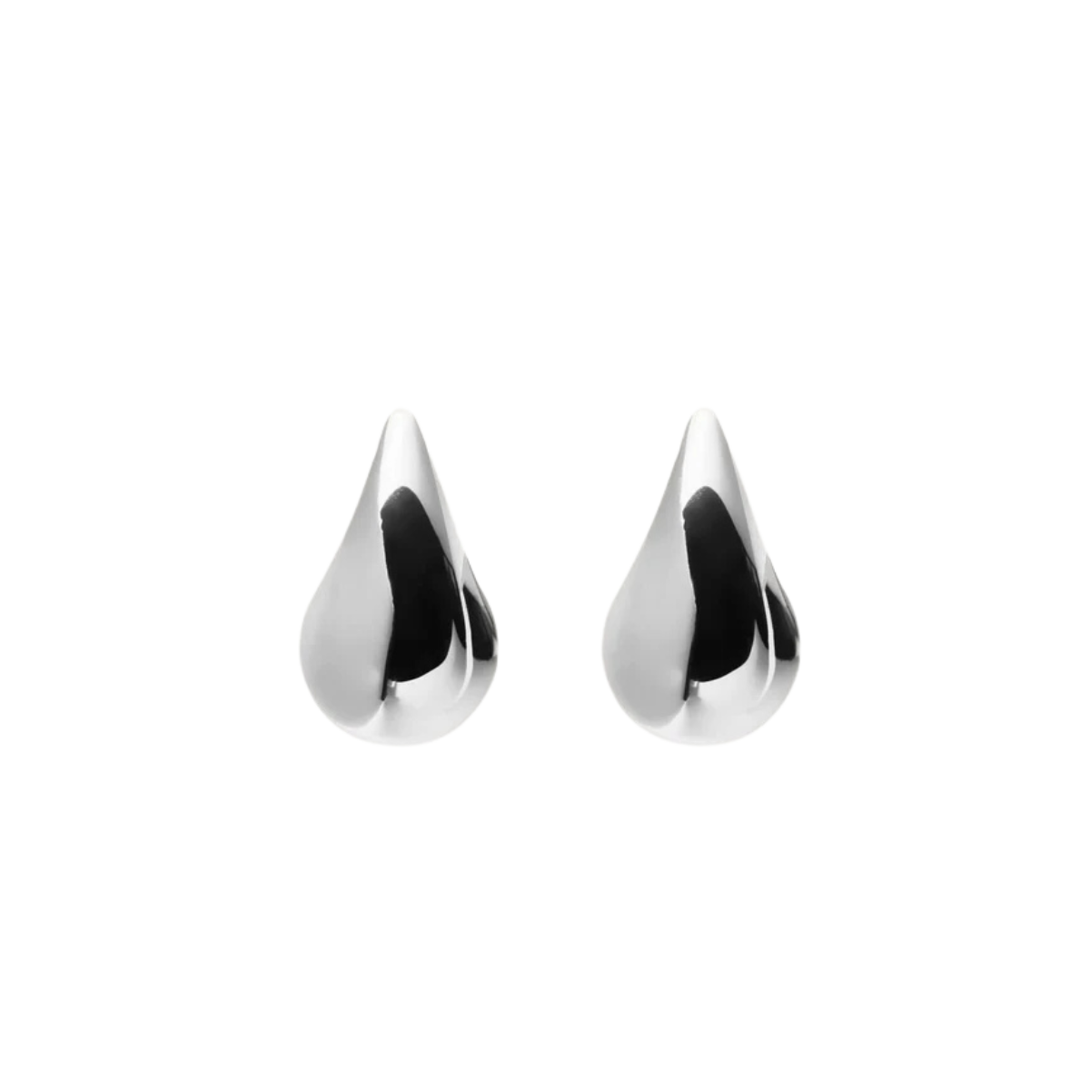 Plain Daring Small Silver Dupe Earring - Silver