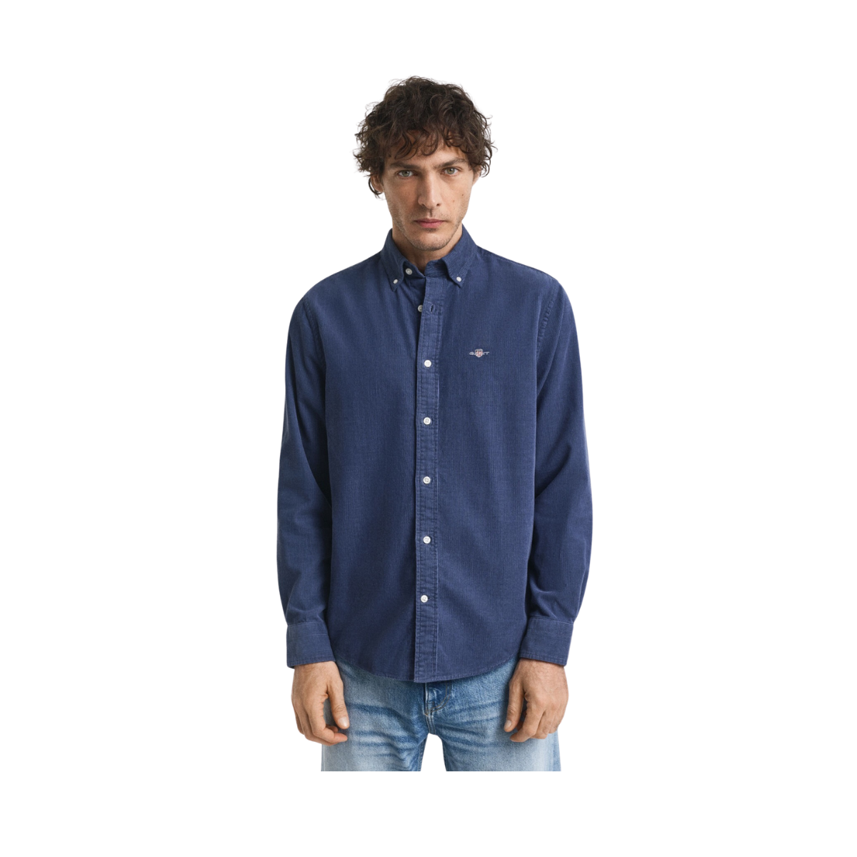 Reg Corduroy Shirt - Naval Blue