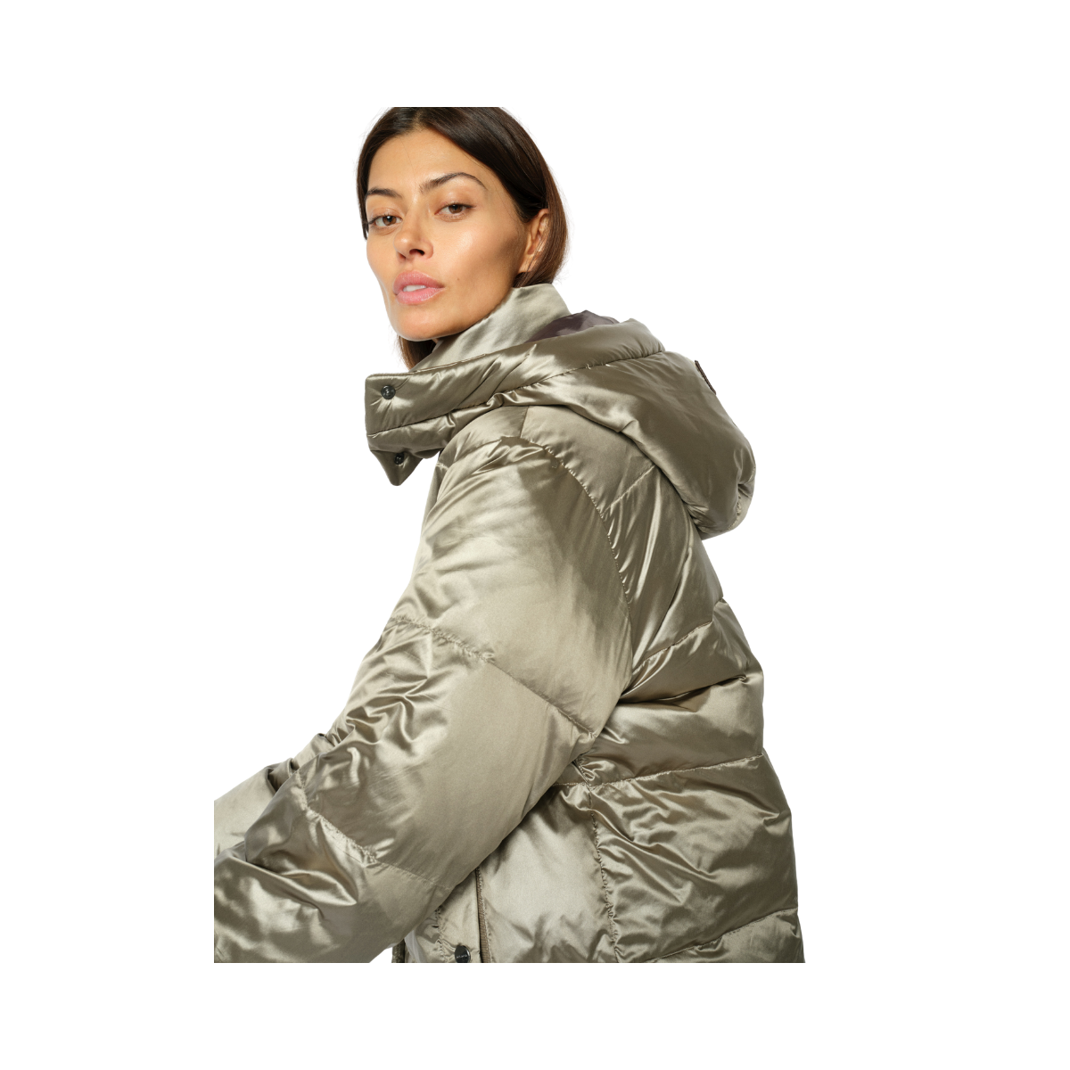 MMJilly Metallic Down Jacket - Brindle