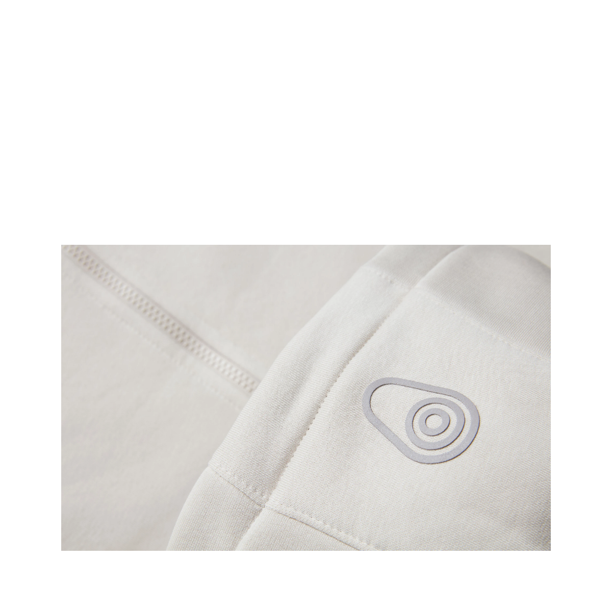 Bowman Logo Zip Hood - Ecru