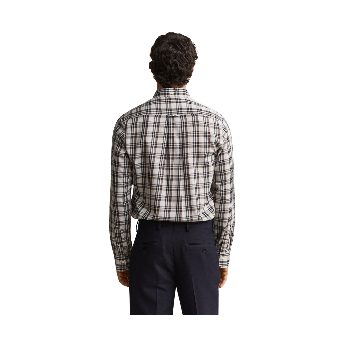 Reg Twill Check Shirt - Sand