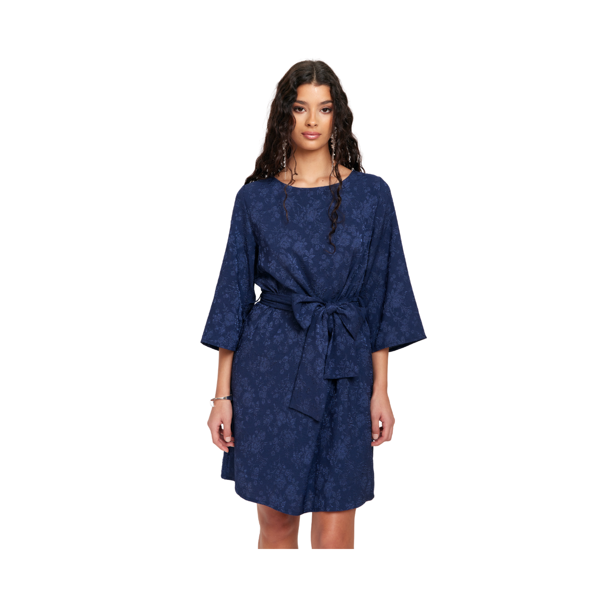 Kailey Dress - Navy Flowers