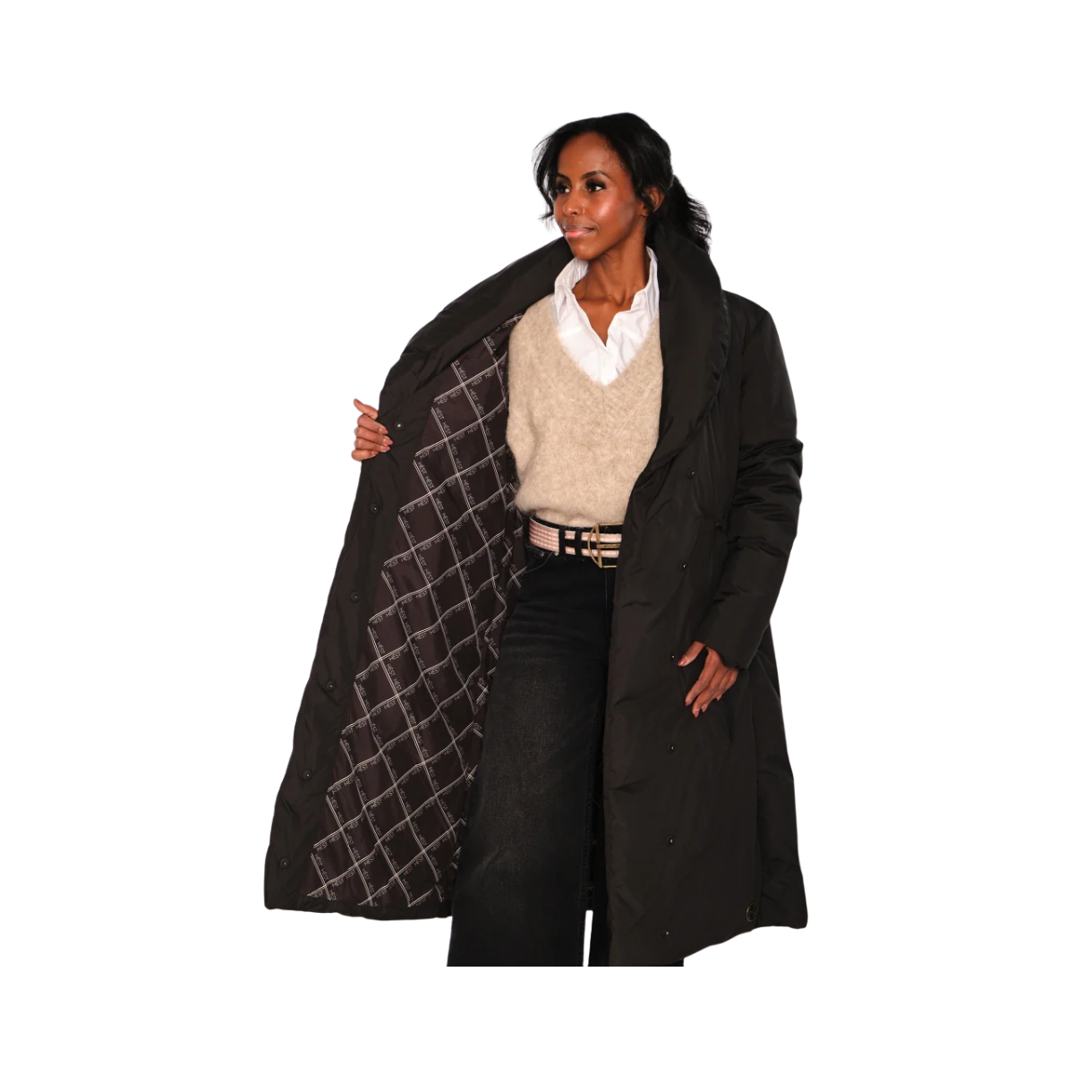 Veda Coat - Jet Black