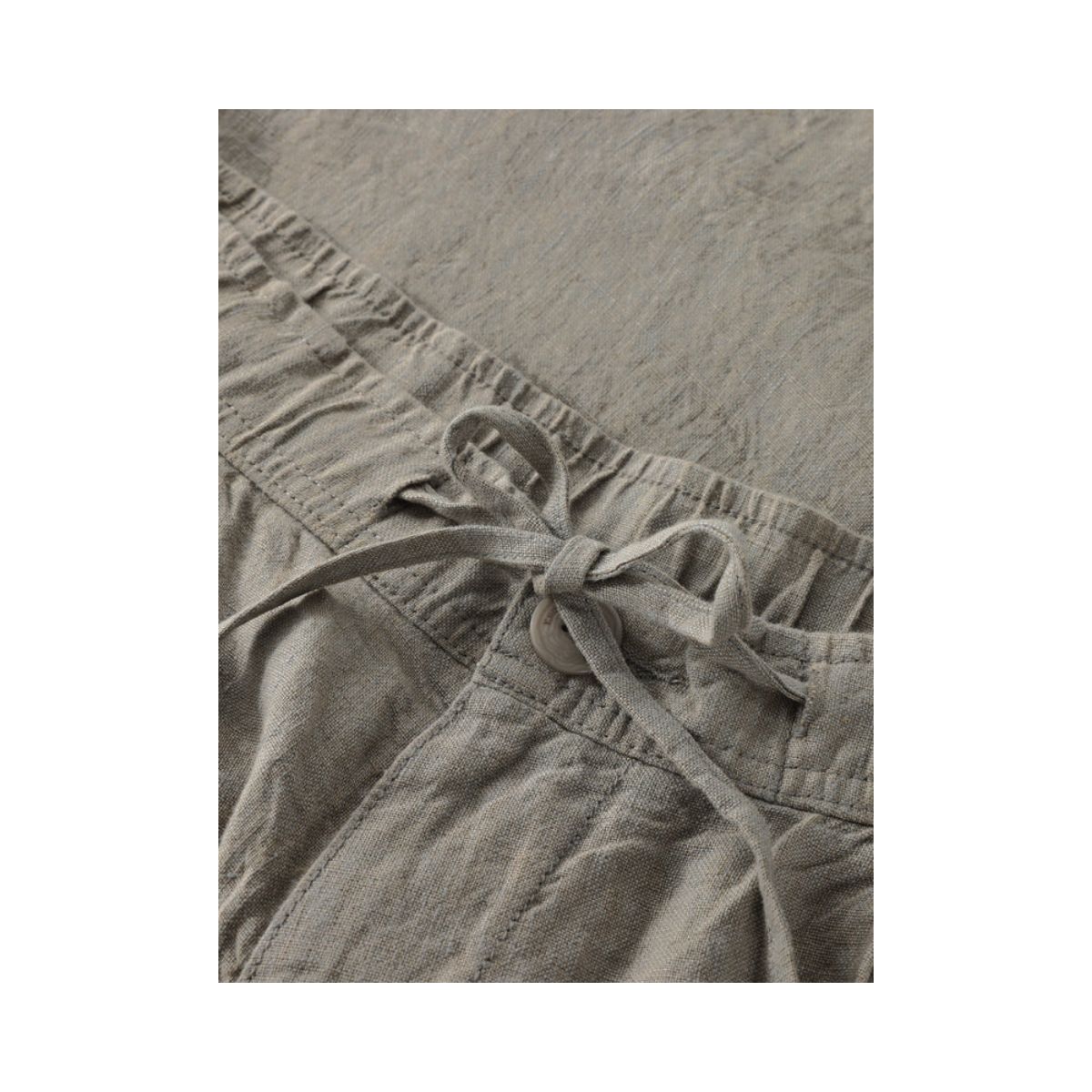 Loose Linen shorts - Twill Yarndyed