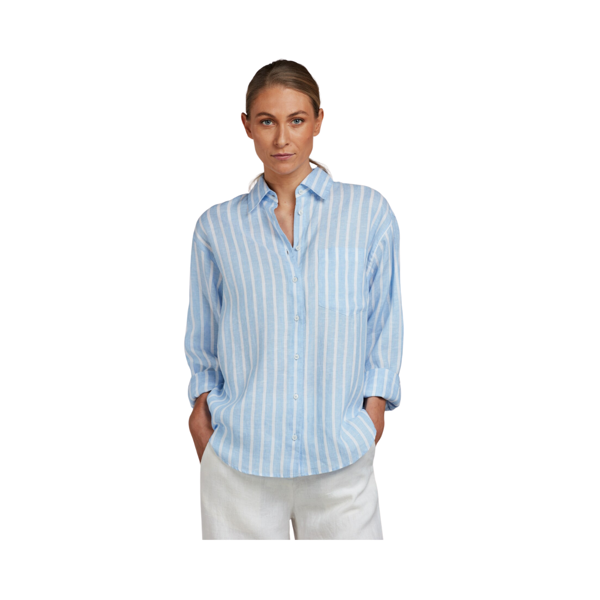 Jackie Shirt - Blue Stripe
