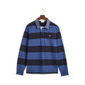 Striped Chambray Heavy Rugger - Blue