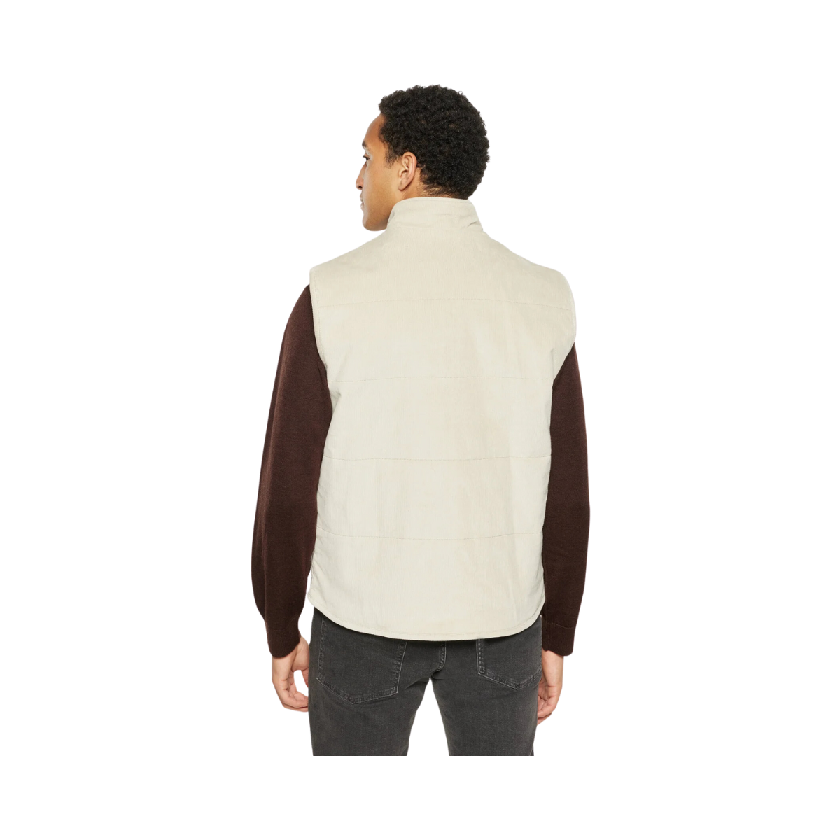 11-Wales Corduroy Vest - White