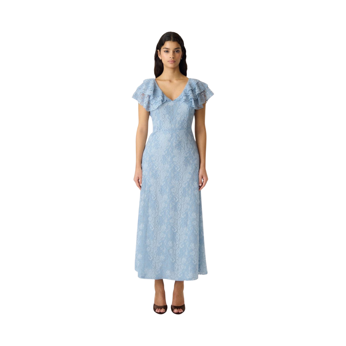 YASLovisa Ankle Lace Dress - Skyway