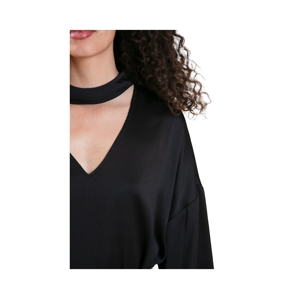 TESS CHOKER DRESS - Black