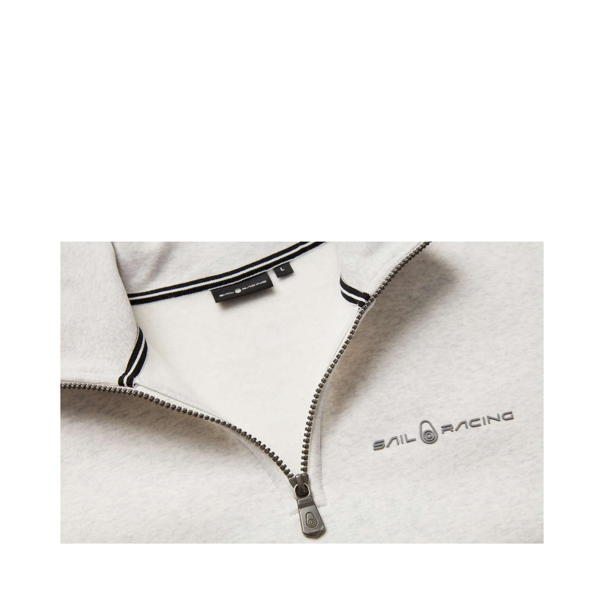 Bowman Logo T-Neck - Light Grey Mel