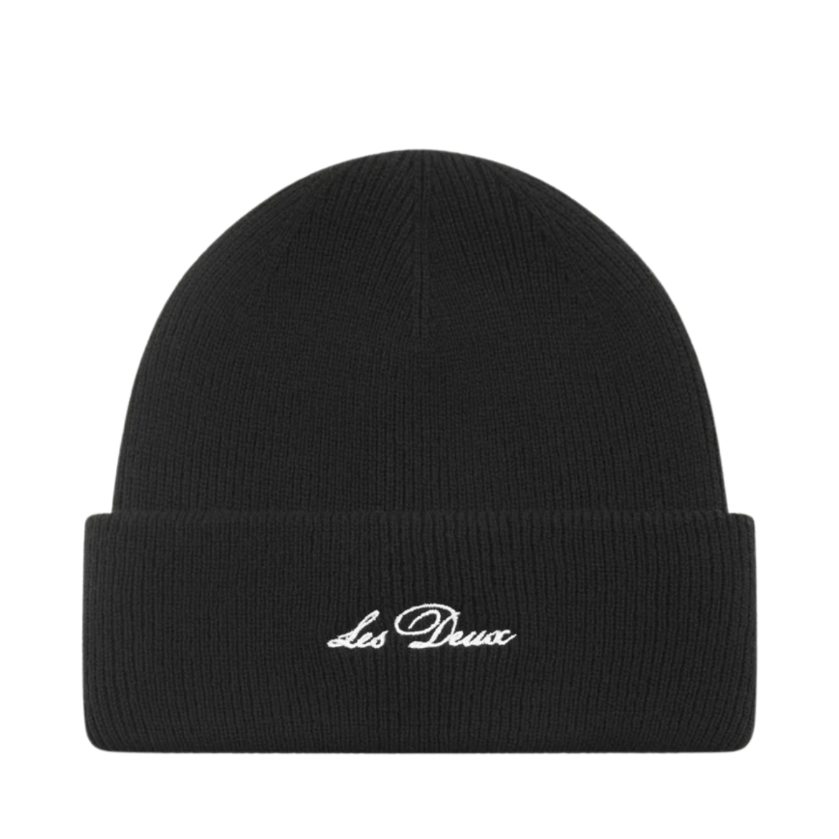 Wayne Embroidered Beanie - Black