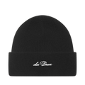 Wayne Embroidered Beanie - Black