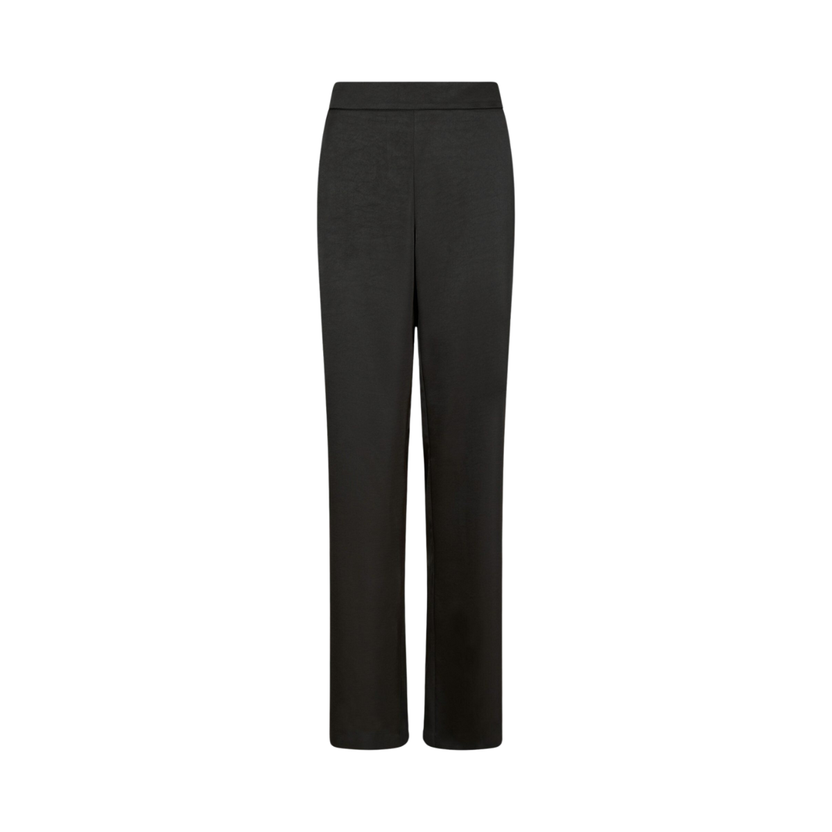 Debra Heavy Sateen Pants - Black