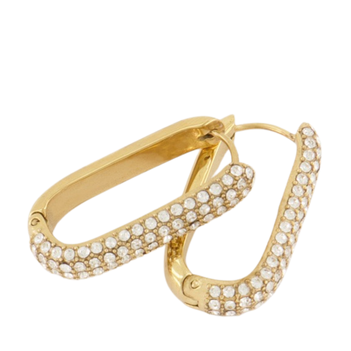 Rechthoekige Oorhangers Met St - 1200 Gold