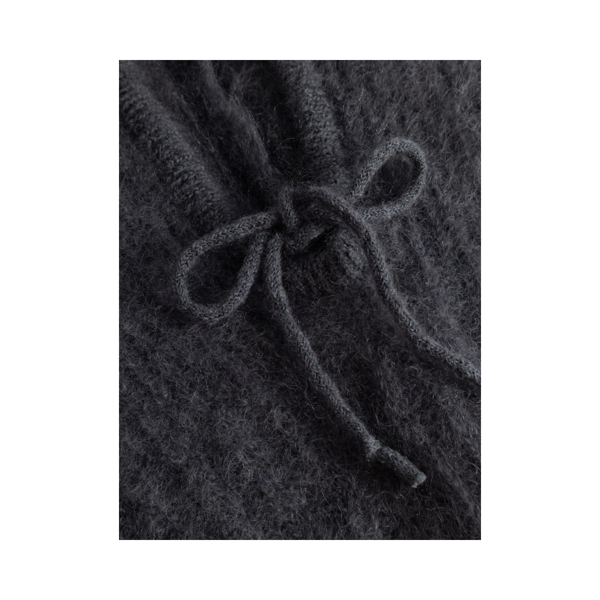 Merle Knit Balaclava - Medium Grey Melange