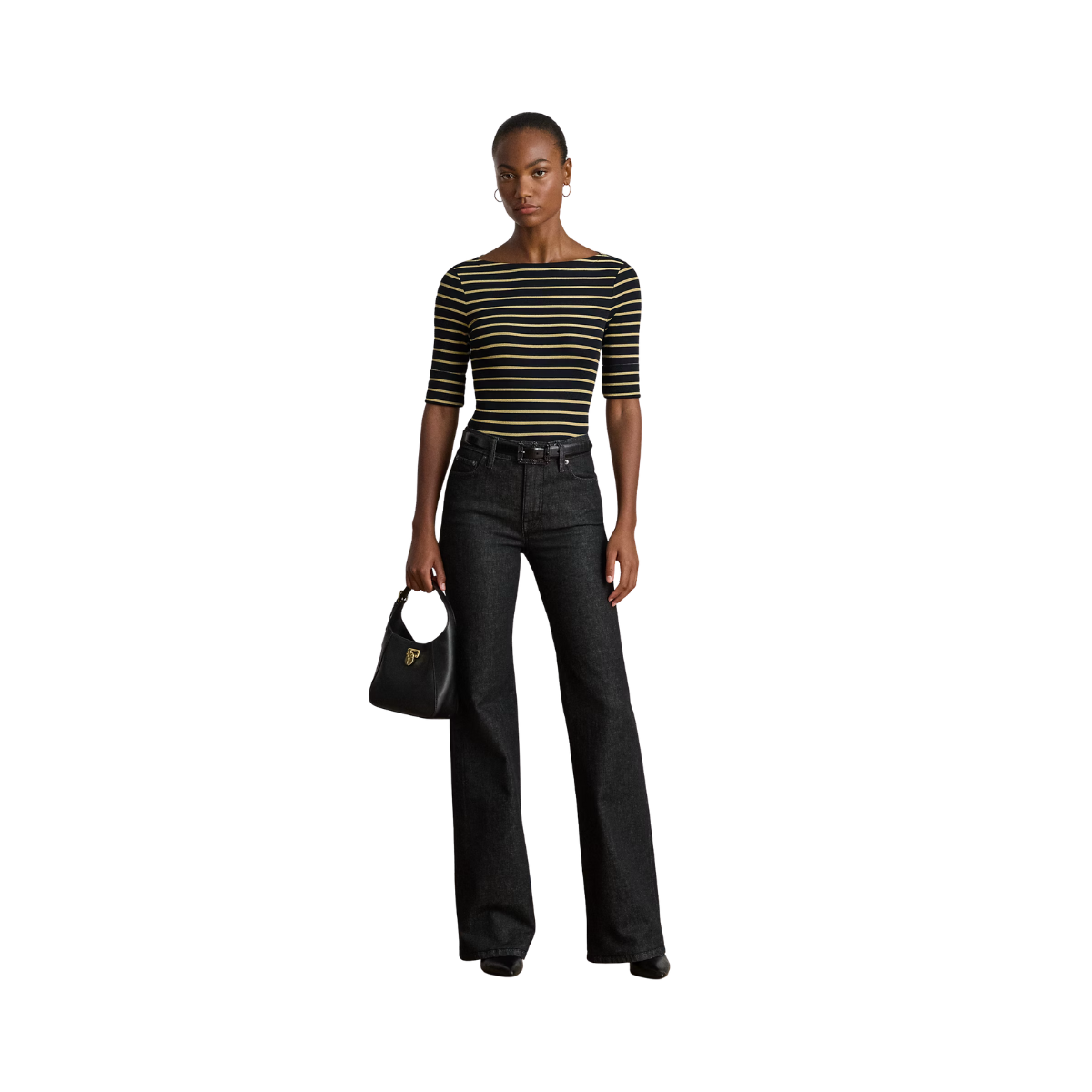 Judy T-Shirt - Black/Gold Metallic