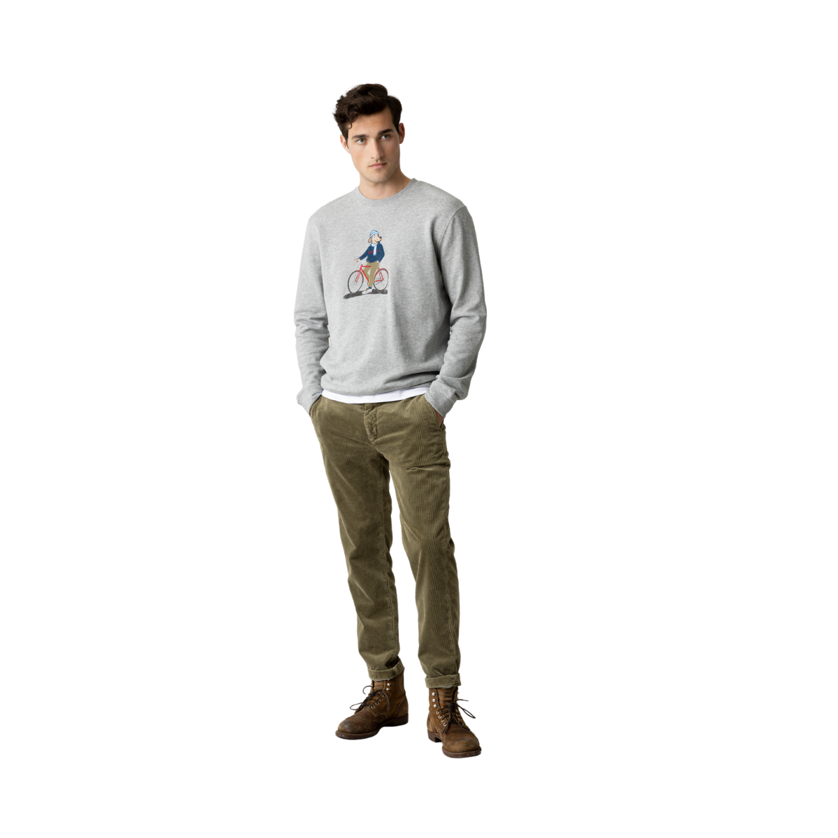 MMGLudvig Crew Sweat - Grey Melange